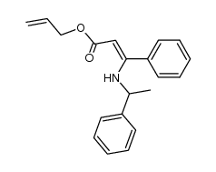 (Z)-allyl 3-phenyl-3-((1-phenylethyl)amino)acrylate结构式