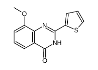 4(1H)-Quinazolinone,8-methoxy-2-(2-thienyl)- (9CI) structure