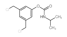 Carbamic acid,(1-methylethyl)-, 3,5-bis(chloromethyl)phenyl ester (9CI)结构式