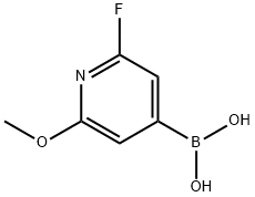 2-Fluoro-6-methoxypyridine-4-boronic acid结构式