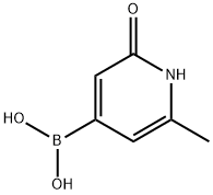 2-Methyl-6-(hydroxy)pyridine-4-boronic acid Structure