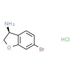 (S)-6-溴-2,3-二氢苯并呋喃-3-胺盐酸盐结构式