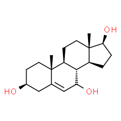 ANDROST-5-ENE-3BETA,7,17BETA-TRIOL结构式