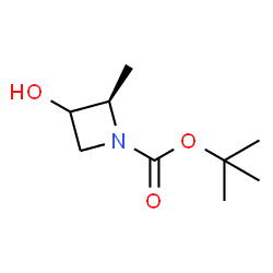 tert-butyl (2R)-3-hydroxy-2-methylazetidine-1-carboxylate结构式