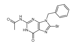 N2-Acetyl-9-benzyl-8-bromoguanine Structure