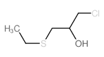 2-Propanol,1-chloro-3-(ethylthio)- Structure