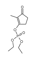 diethyl (2-methyl-3-oxocyclopent-1-en-1-yl) phosphate结构式