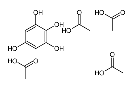 acetic acid,benzene-1,2,3,5-tetrol Structure