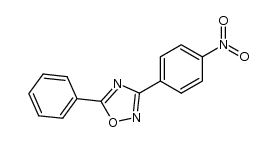 3-(4-nitro)phenyl-5-phenyl-[1,2,4]oxadiazole结构式