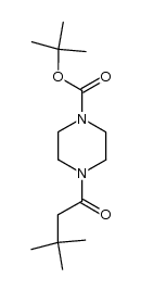 tert-butyl 4-(3,3-dimethylbutanoyl)piperazine-1-carboxylate Structure