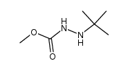 methyl 2-(tert-butyl)hydrazinecarboxylate结构式