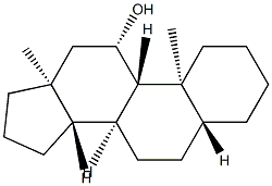 5α-Androstan-11β-ol structure