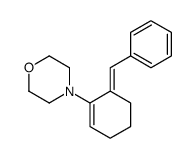4-(6-benzylidenecyclohexen-1-yl)morpholine结构式