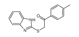 2-(1H-benzimidazol-2-ylsulfanyl)-1-(4-methylphenyl)ethanone结构式