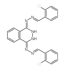 N,N-bis[(2-chlorophenyl)methylideneamino]phthalazine-1,4-diamine picture