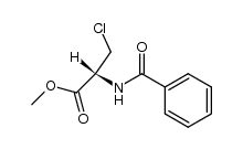 ester methylique de la N-benzoyl β-chloro L-alanine结构式