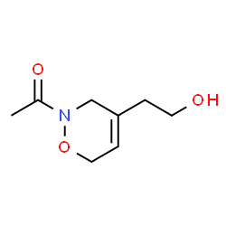 2H-1,2-Oxazine-4-ethanol, 2-acetyl-3,6-dihydro- (9CI)结构式