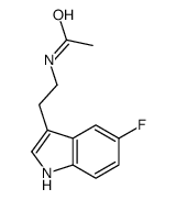 N-[2-(5-fluoro-1H-indol-3-yl)ethyl]acetamide Structure