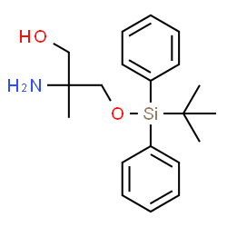2-氨基-3-((叔丁基二苯基硅烷基)氧基)-2-甲基-1-丙醇结构式