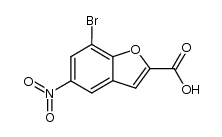 7-bromo-5-nitro-benzofuran-2-carboxylic acid Structure