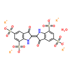 indigotetrasulfonate tetrapotassium salt Structure