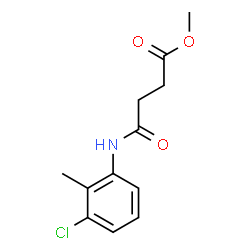 Methyl 4-[(3-chloro-2-methylphenyl)amino]-4-oxobutanoate结构式
