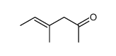 4-Hexen-2-one, 4-methyl-, (4E)- (9CI) structure