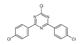2-chloro-4,6-bis(4-chlorophenyl)-1,3,5-triazine结构式