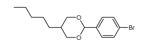 2-(4'-Bromophenyl)-5-n-pentyl-1,3-dioxane Structure