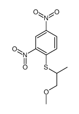 1-(1-methoxypropan-2-ylsulfanyl)-2,4-dinitrobenzene Structure