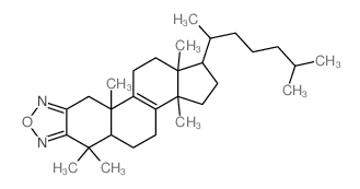 3a,6,6,10a,12a-pentamethyl-1-(6-methylheptan-2-yl)-2,3,3a,4,5,5a,6,10,10a,11,12,12a-dodecahydro-1h-cyclopenta[7,8]phenanthro[2,3-c][1,2,5]oxadiazole Structure