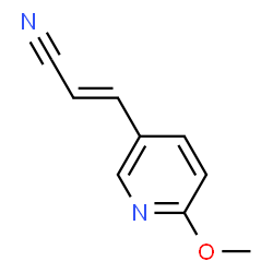 2-Propenenitrile,3-(6-methoxy-3-pyridinyl)-(9CI) picture