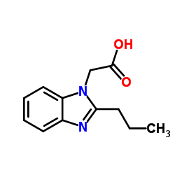 (2-PROPYL-BENZOIMIDAZOL-1-YL)-ACETIC ACID structure