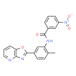 N-(2-METHYL-5-OXAZOLO[4,5-B]PYRIDIN-2-YL-PHENYL)-3-NITROBENZAMIDE Structure