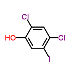 2,4-Dichloro-5-iodophenol Structure