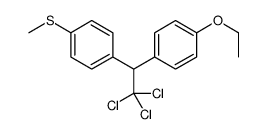 1-ethoxy-4-[2,2,2-trichloro-1-(4-methylsulfanylphenyl)ethyl]benzene Structure