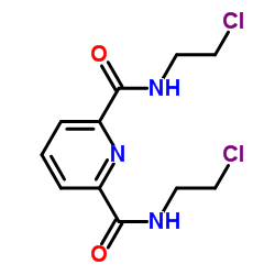 N,N'-Bis(2-chloroethyl)-2,6-pyridinedicarboxamide结构式