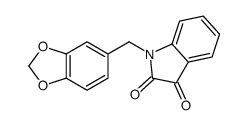 1-(1,3-Benzodioxol-5-ylmethyl)-1H-indole-2,3-dione structure