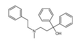 3-[methyl(2-phenylethyl)amino]-1,1-diphenylpropan-1-ol结构式