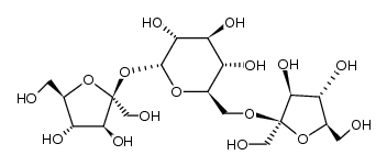 O-β-D-fructofuranosyl-(1→6)-β-D-fructofuranosyl-α-D-glucopyranoside结构式