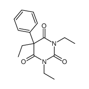 1,3,5-Triethyl-5-phenyl-2,4,6(1H,3H,5H)-pyrimidinetrione结构式