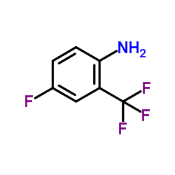 4-Fluoro-2-(trifluoromethyl)aniline structure