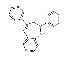 2,4-diphenyl-2,3-dihydro-1H-1,5-benzodiazepine结构式