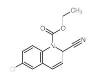 1(2H)-Quinolinecarboxylicacid, 6-chloro-2-cyano-, ethyl ester structure