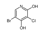5-bromo-3-chloro-pyridine-2,4-diol Structure