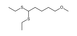 5-methoxy-valeraldehyde diethyldithioacetal结构式