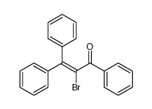 2-bromo-1,3,3-triphenyl-propenone Structure
