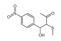 4-hydroxy-3-methylsulfanyl-4-(4-nitrophenyl)butan-2-one Structure