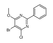 5-bromo-4-chloro-6-methoxy-2-phenylpyrimidine Structure