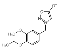 3-[(4-ethoxy-3-methoxy-phenyl)methyl]-1-oxa-2-aza-3-azoniacyclopent-3-en-5-one Structure